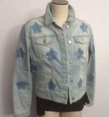 Lularoe Harvey Star Jean Jacket Light Wash Large