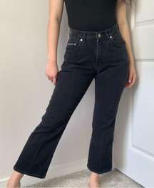 VINTAGE Lee Riders Black Denim High Rise High Waisted Straight Leg Fit Jeans