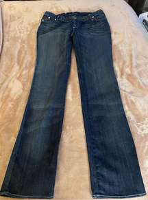 Rock& Republic Low Rise Boot Cut Denim Wash Jeans Size 32