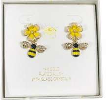 Eye Candy Bumble Bee and Flower Earrings