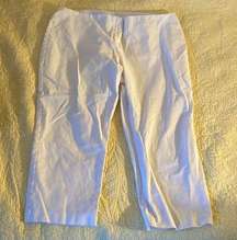 Womens White Capris by  size 16