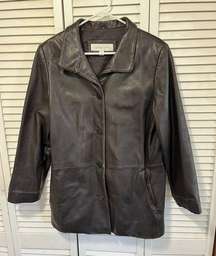 Women’s Leather Jacket Size Medium Liz Claiborne