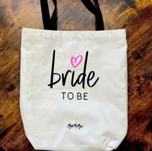 Bride To Be, Miss to Mrs. canvas tote bag