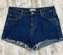 MNG Denim Mom Cut Off Jean Shorts Size 8