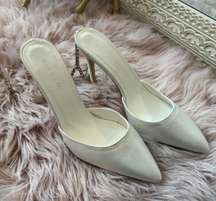 Heels Satin White