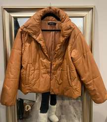 Tan Puffer Jacket