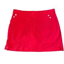 Rafaella Comfort Skort skirt w/built in shorts Activewear y2k Gorpcore red XL