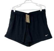 NIKE DRI-FIT ATTACK SHORTS WOMENS SIZE L TRAINING DRAWSTRING BLACK ATHLETIC