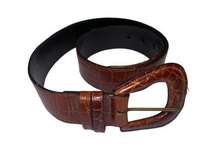 Brown Leather Belts Brooks Brothers Calf Skin Waist Belt SIZE L