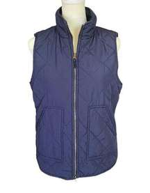 G.H.Bass & Co. dark blue women's XS sleeveless puffer collared zip up vest