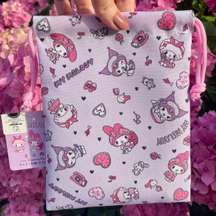 Sanrio My Melody And Kuromi Drawstring Bag