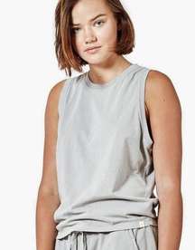 NWT Tkees Women's Core U Tank in Dove Size 4