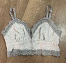 Gray Lace Bralette