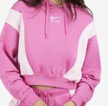 NWT Pink Nike Oversized Fit Crop Hoodie