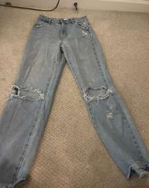 Rolla’s high waist straight leg jeans