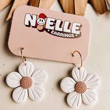 Daisy Hoop Earrings NEW