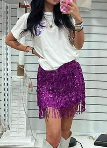 Purple Sparkly Skirt