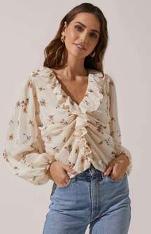 Ruffled Neck Blouse