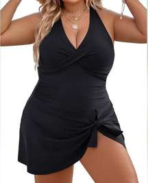 Blooming Jelly Womens Swim Dress Swimsuit One Piece Tummy Control Bathing Suits