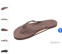 Rainbow Brown Sandals