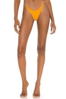 It's Now Cool The String Side Pant Bikini Bottom Crinkle Tangerine Womens Size M