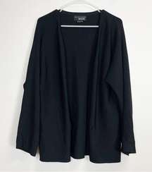 Sachin & Babi Noir Cardigan Sweater Womens Size Medium Black Rayon Blend