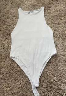 White High Neck Body Suit