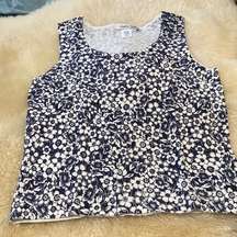 Coldwater creek, floral sweater, tank top size small