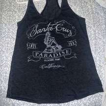 Santa Cruz California mermaid tank top racer back gym shirt size S