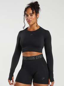 FLEX SPORTS LONG SLEEVE CROP TOP