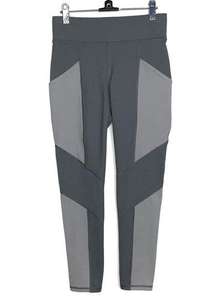 MICHI Athletic Gray Aura Pocket Colorblock Panel Leggings