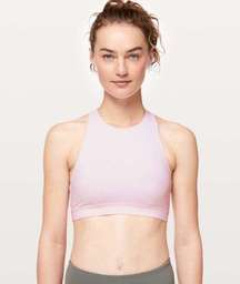 Energy Bra High Neck in Pink Glow