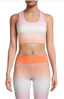 Gradient Logo Racerback Sports Bra