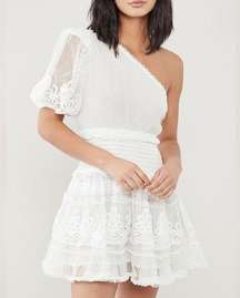 Rococo sand white short cocktail mini dress XS