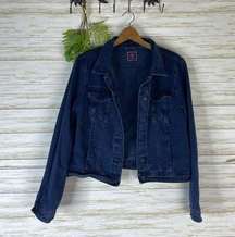 Boomboom Dark Wash Trucker Denim Jean Jacket