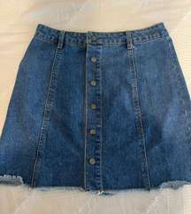 Denim Wrap Skirt