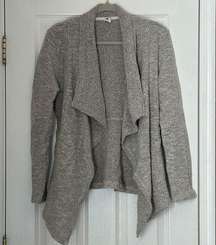 Women Flawless Drape Front Cardigan Gray Grey Size Small Medium Weight