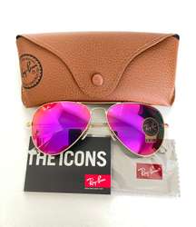 Rayban Pink Avaitor 112/4T Size 58mm Unisex 