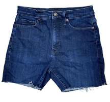 Banana Republic Jean Shorts Women's 27" Cutoffs Stretch Denim Jorts High Rise