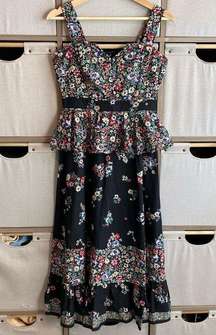 Hunter Bell Lacey floral midi dress NWT