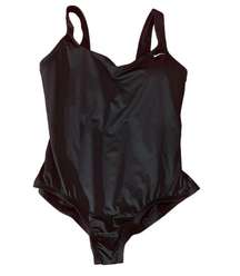 NWT Nike Essential U-Back Black One Piece Size 1X