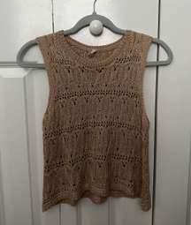 Brown Sweater Tank