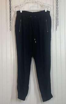 Converse Women’s Black Adjustable Waist Pull on Jogger Pants Size M