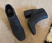 Mix No 6 Black Heel Ankle Booties Size 7.5