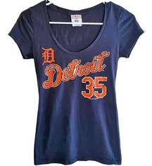 JUSTIN VERLANDER Detroit Tigers T-Shirt Top ~ Women's Size SMALL New York Mets