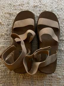 Nude Wedge Sandals