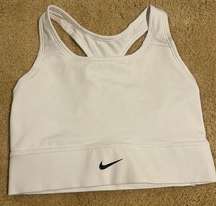 Nike sports bras white size M gently used