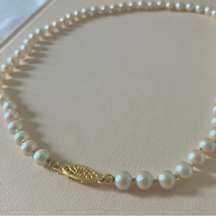 Vintage “Britta” Pink Pearl Necklace 16.5” Pearlescent Classic Soft Pastel Femme