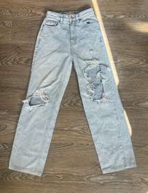 90s Boyfriend Jeans Distressed