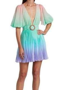 Rococo Sand Emi Ombré Pleated Mini Dress